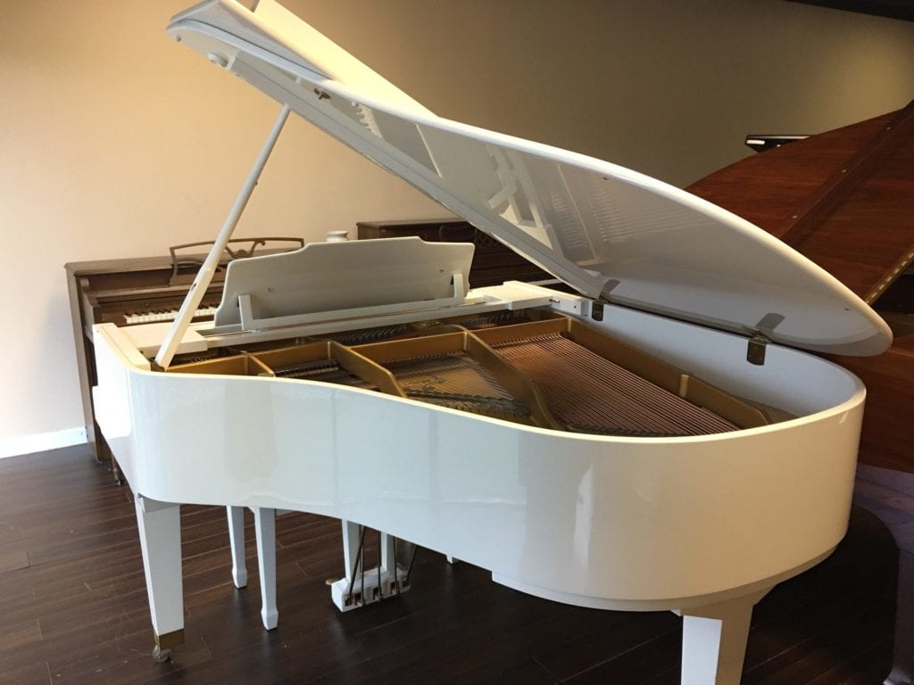 Stunning White Weber BABY GRAND PIANO - New it was nearly 15K! Only $4995!